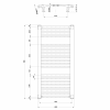 ORBIT otopné těleso s bočním připojením 600x960 mm, bílá