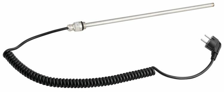 Topná tyč, kroucený kabel/černá, 500 W
