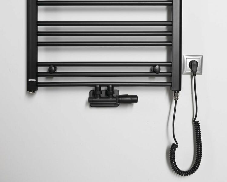 Topná tyč, kroucený kabel/černá, 500 W