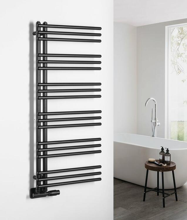 POSEIDON otopné těleso 450x1140mm, černá mat