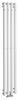 PILON otopné těleso 270x1800mm, se čtyřmi háčky pro ručník, bílá mat