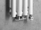 PILON otopné těleso 270x1800mm, se čtyřmi háčky pro ručník, bílá mat