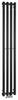 PILON otopné těleso 270x1800mm, se čtyřmi háčky pro ručník, černá mat