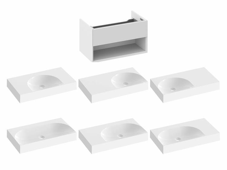 SD Lite 80 skříňka pod umyvadlo Smoke Grey