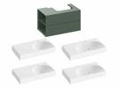 SD Lite 80 L skříňka pod umyvadlo Grey Green