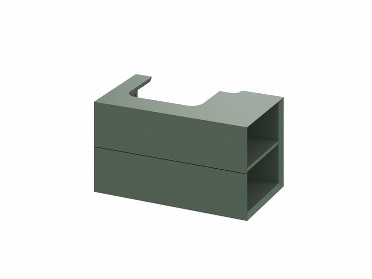SD Lite 80 P skříňka pod umyvadlo Grey Green