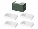 SD Lite 80 P skříňka pod umyvadlo Grey Green
