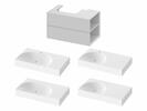 SD Lite 80 P skříňka pod umyvadlo Smoke Grey
