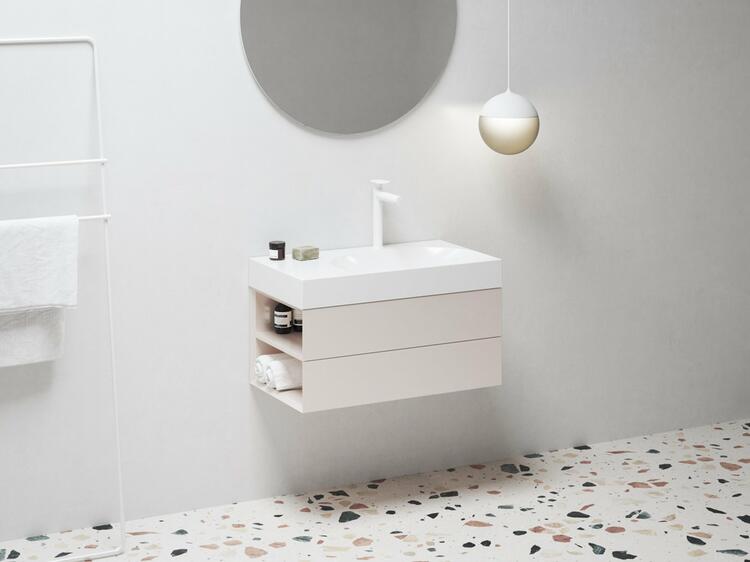 Koupelnová skříňka pod umyvadlo růžová - Ravak SD Lite 8592626091118