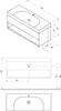 Koupelnová skříňka pod umyvadlo bílá - Ravak SD Lite 8592626091002