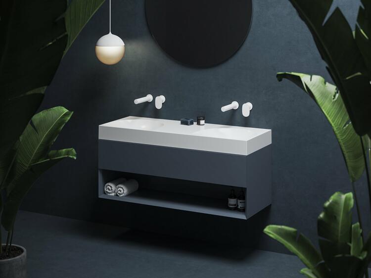 Koupelnová skříňka pod umyvadlo modrá - Ravak SD Lite 8592626091026