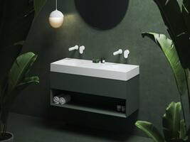 Koupelnová skříňka pod umyvadlo zelená - Ravak SD Lite 8592626091026 | Více -