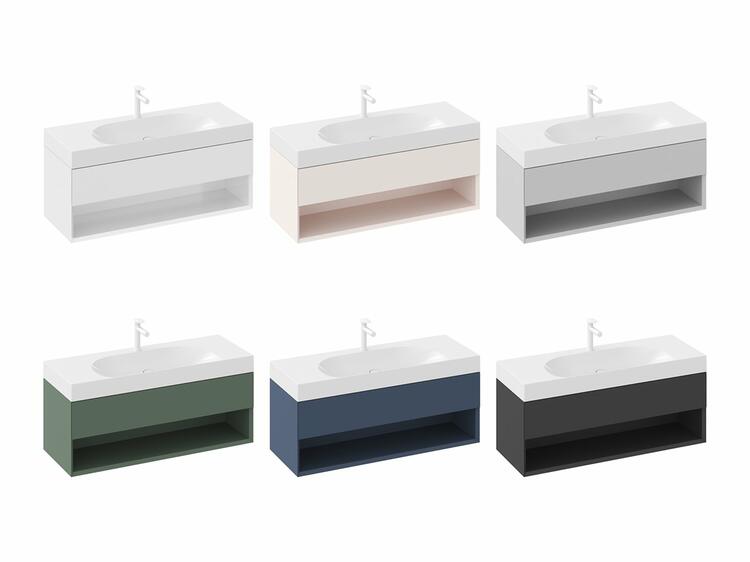 Koupelnová skříňka pod umyvadlo zelená - Ravak SD Lite 8592626091026