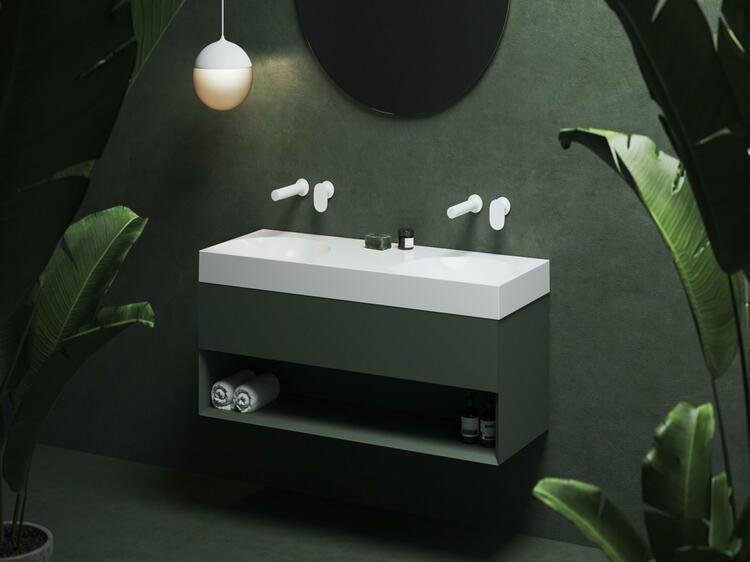 SD Lite 120 skříňka pod umyvadlo Grey Green