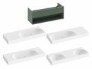 SD Lite 120 skříňka pod umyvadlo Grey Green