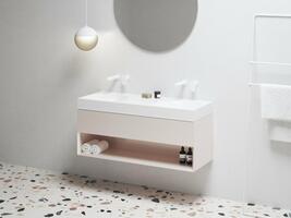 SD Lite 120 skříňka pod umyvadlo Alabaster Pink | Více -