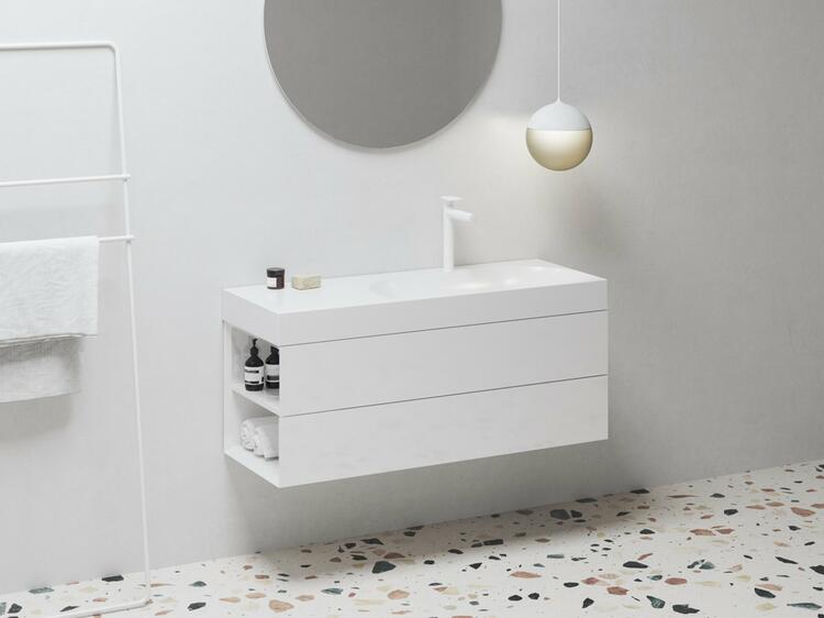 SD Lite 120 L skříňka pod umyvadlo bílá