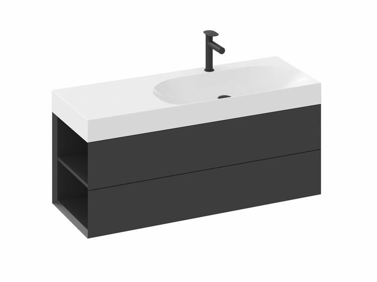 Koupelnová skříňka pod umyvadlo černá - Ravak SD Lite 8592626091132