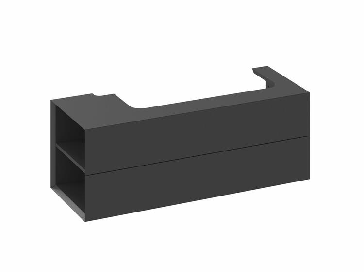 SD Lite 120 L skříňka pod umyvadlo černá matná