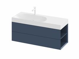 SD Lite 120 P skříňka pod umyvadlo Deepsea Blue | Více -