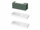 SD Lite 120 P skříňka pod umyvadlo Grey Green