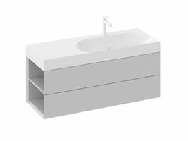 SD Lite 120 L skříňka pod umyvadlo Smoke Grey | Více -