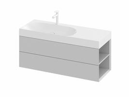 SD Lite 120 P skříňka pod umyvadlo Smoke Grey | Více -