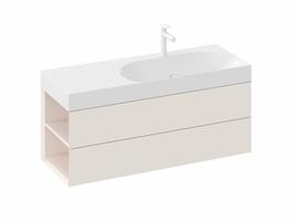 SD Lite 120 L skříňka pod umyvadlo Alabaster Pink | Více -