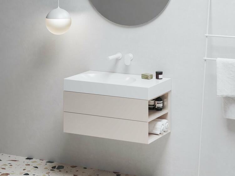 Umyvadlo Lite 80/60 P, bez otvoru pro baterii, bez přepadu
