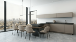 Velkoformátová dlažba imitace mramoru Pulpis Grey 60x120 cm matný povrch 1. jakost