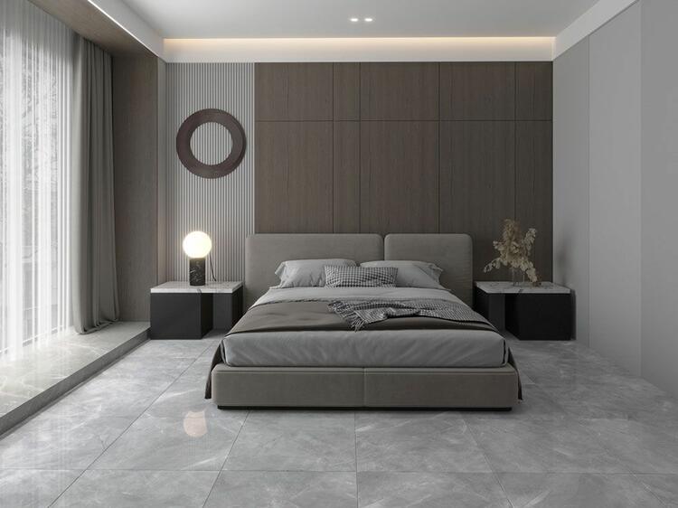 Interiérová dlažba imitace mramoru Pulpis Grey 60x60 cm matný povrch 1. jakost