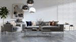 Velkoformátová dlažba imitace mramoru Otto Grey 60x120 cm lesklý povrch 1. jakost