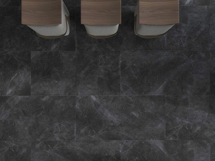 Velkoformátová dlažba imitace mramoru Pulpis Nero 60x120 cm lesklý povrch 1. jakost
