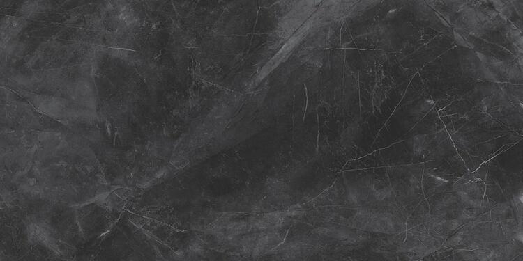 Velkoformátová dlažba imitace mramoru Pulpis Nero 60x120 cm lesklý povrch 1. jakost