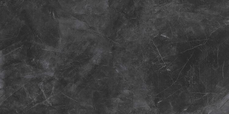Velkoformátová dlažba imitace mramoru Pulpis Nero 60x120 cm lesklý povrch 1. jakost