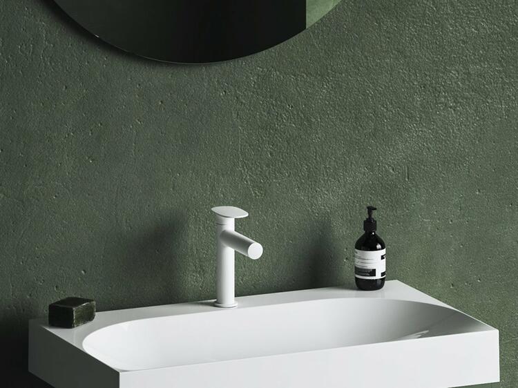 SG 012.10WHM Umyvadlová stojánková baterie 190 mm bez výpusti, bílá matná