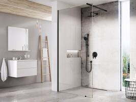Walk-In Wall Set 90, černá+transparent | Více -