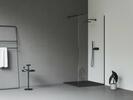 Walk-In Wall Set 90, černá+transparent