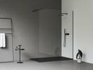 Walk-In Wall Set 140, černá+transparent