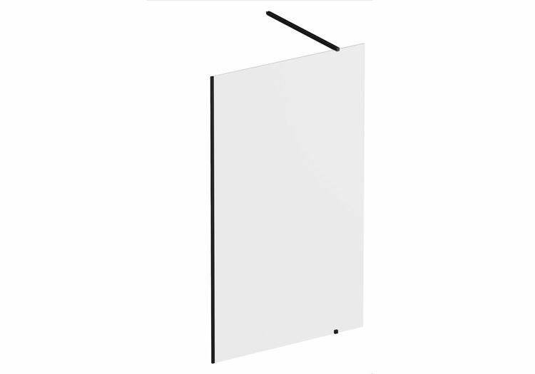 Walk-In Wall Set 140, černá+transparent
