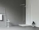 Walk-In Wall Set 80, bílá matná+transparent