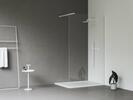Walk-In Wall Set 120, bílá matná+transparent
