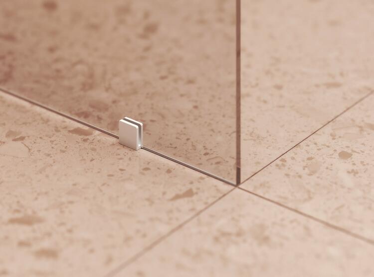 Walk-In Wall Set 120, bílá matná+transparent