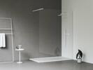 Walk-In Wall Set 130, bílá matná+transparent