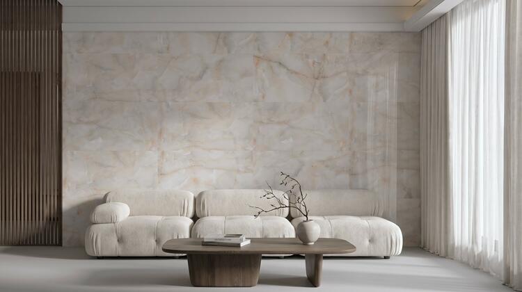 Velkoformátová dlažba imitace mramoru Sun Onyx 60x120 cm lesklá