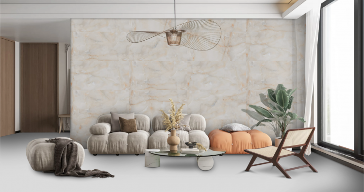 Velkoformátová dlažba imitace mramoru Sun Onyx 60x120 cm lesklý povrch 1. jakost