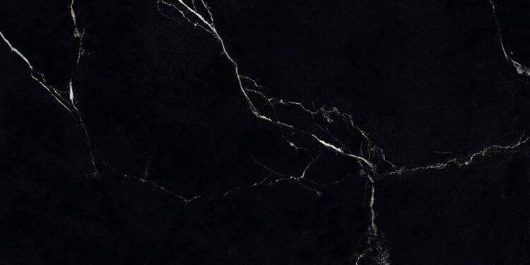 Velkoformátová dlažba imitace mramoru Lave Blanche 60x120 cm lesklý povrch 1. jakost
