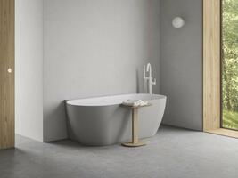 Vana Freedom Wall II Tec 170x87, volně stojící, Smoke Grey/bílá, krytka odtoku bílá | Více -