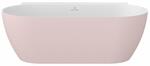 Vana Freedom Wall II Tec 170x87, volně stojící, Alabaster Pink/bílá, krytka odtoku bílá