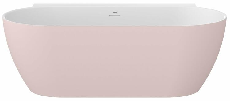Vana Freedom Wall II Tec 170x87, volně stojící, Alabaster Pink/bílá, krytka odtoku bílá